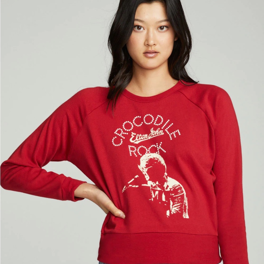 NEW Chaser Crocodile Rock Elton John Sweater